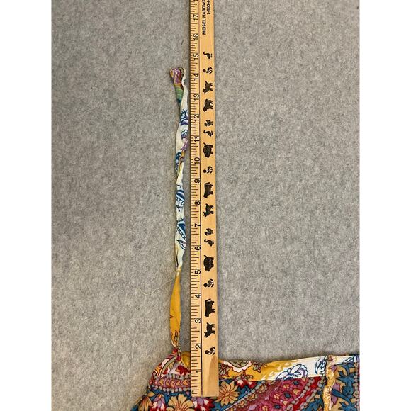 Billabong Cami Top Womens Medium 100% Rayon Halter‎ Bohemian Mandala Floral Pink - Picture 10 of 16